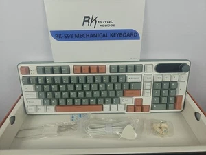 Teclado inalámbrico Royal Kludge S98 Key Tri-Modo con cable Bluetooth 2.4G verde arcilla - Imagen 1 de 15