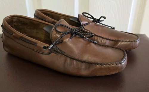 TOD’S scarpe da guida tods in pelle marrone taglia UK 6 5 uomo