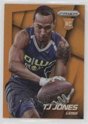 2014 Panini Prizm Orange Prizm TJ Jones #213 Rookie RC - Image 1 of 2