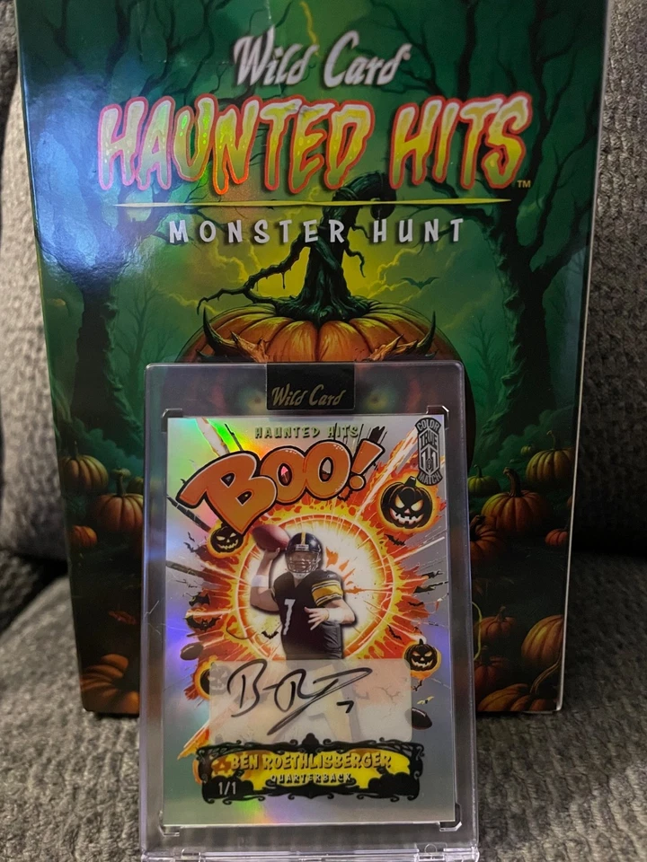 Wildcard 2025 ¡Boo! True Color Match 1/1 Auto Ben Roethlisberger Foto 1 de 4