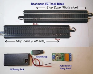 AutoReversing system for HO Bachman Black or Grey EZ Track Point to Point Layout - Picture 1 of 7