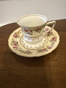 Vintage GOLD CASTLE HOSTESS DEMITASSE CUP AND SAUCER (10 Available) - Picture 1 of 7