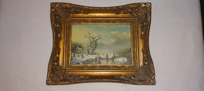 Ancien tableau Hollandais 19ème siècle - Photo 1/4