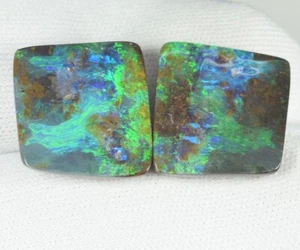 28,90 ct NATUR AUSTRALIEN DOUBLETTEN OPAL LOSE STEINE MIT VIEL FARBE siehe Vdo - Bild 1 von 2