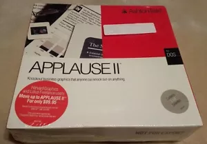 1989 NEW Ashton-Tate APPLAUSE II 2 Software for DOS SEALED Vintage NOS NIB - Picture 1 of 8