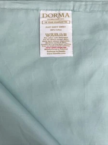 Dorma Smooth & Soft 300 Thread Cotton Sateen Flat Sheet Single 180x260cm Jade - Picture 1 of 3