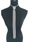 Kettenpost-Krawatte, neuer Artikel, silberne Krawatte aus Aluminium für...