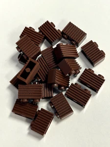 Lego 1x2 Brick With Grooves Reddish Brown Lot of 20 Building Parts Star Wars - Picture 1 of 1