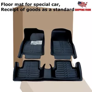 Set for Ford Escape 2020-2024 All Season Waterproof Black Floor Liner Mats - Picture 1 of 14