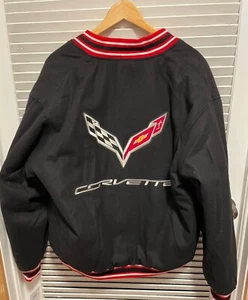 Mens Chevy Corvette Jacket Wool Reversible Emboidered Emblems New With Tags XL - Picture 1 of 16