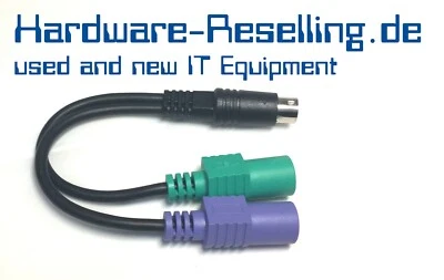 Dell 0D4002 PS/2 to 2x PS2 Mouse Keyboard I/O Splitter Cable NEW SEALED - Image 1 of 3