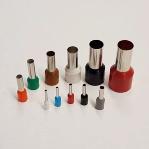 100 x Aderendhülsen isoliert Querschnitt und Farbcode bitte wählen - Picture 1 of 1