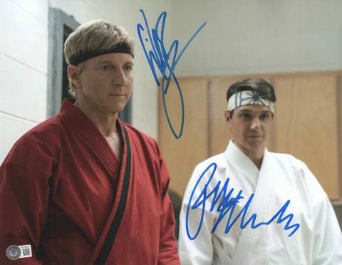 RALPH MACCHIO WILLIAM ZABKA SIGNED AUTOGRAPH COBRA KAI 11X14 PHOTO BAS BECKETT Cover