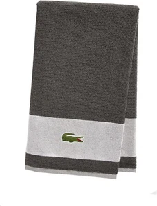 Toalla de baño con logotipo de Lacoste, 100 % algodón, 650 GSM, 30"X52", acantilado - Imagen 1 de 4