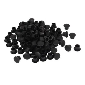 Meubles En Plastique À Enfoncer Bouchon À Vis 8mm Noir Couvre Trou Dia. 100Pcs - Picture 1 of 2