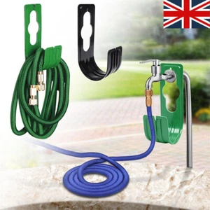 UK Garden Home Hose Holder Pipe Hanger Storage Hosepipe Hook Watering Reel Rack - Picture 1 of 24