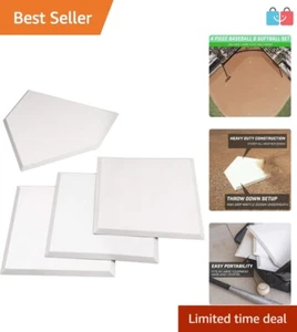 Professional Grade Baseball & Softball Base Set - Durable, Affordable, Efficient - Picture 1 of 8