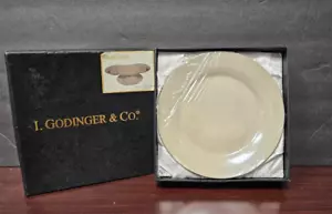 I Godinger & Co, 🦪 Pearl Luster Sealed 7.5” Dessert Set of 4 Plates - Picture 1 of 3