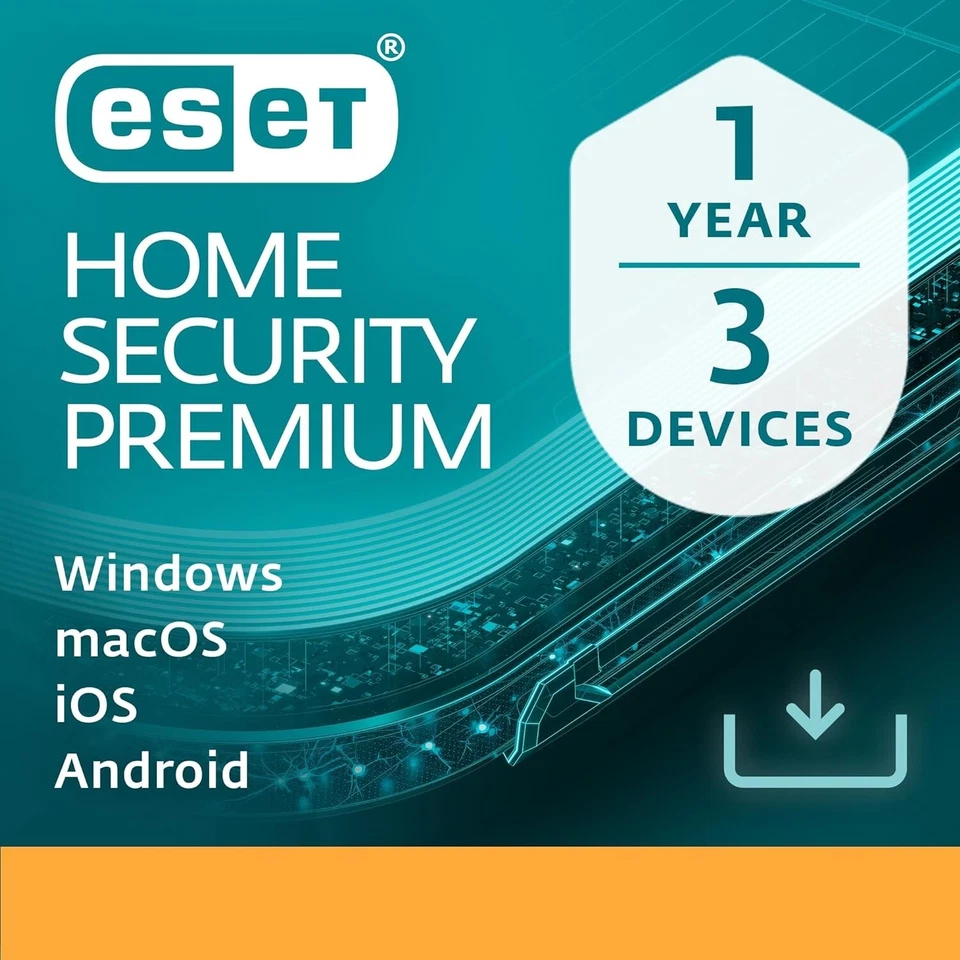 ESET Internet Smart Home Security Premium 2025 3 Device 1 Year 5 Min by Email - Image 1 of 4