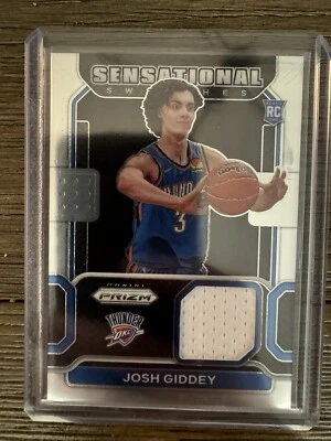 2021-22 Panini NBA Prizm Basketball Josh Giddey RC Sensational Swatches #SW-JGD - Image 1 of 2