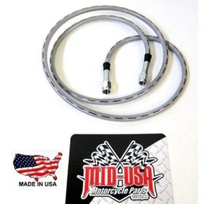 26 inch long GOODRIDGE braided brake hose line shovel softail harley front rear  - Picture 1 of 1