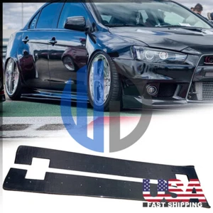 Faldones laterales de carbono para Mitsubishi Evolution X 2008 2009 2010 2011 2012 2013 - Imagen 1 de 4
