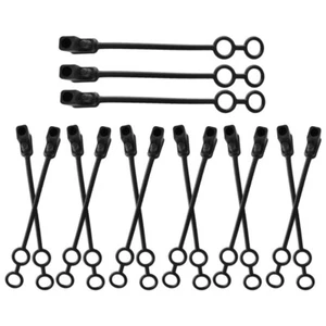 15 Pcs Cover Waterproof Two Pin Weather Caps Outlet Plug Ends - Photo 1 sur 12
