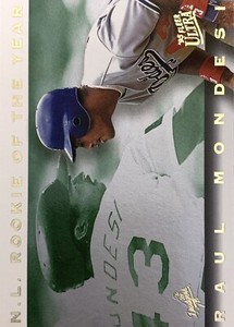 1995 Fleer Ultra N.L. Rookie of the Year Raul Mondesi Los Angeles Dodgers #24