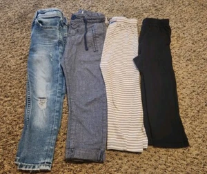 💥 Kleinkind Jungen Hose Größe 2T / 3T H&M Denim Jeans & Jogginghose verstellbar gebraucht - Bild 1 von 16