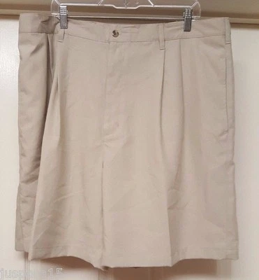Croft & Barrow Mens Shorts Size 42 Tan Plaid NEW - Image 1 of 4