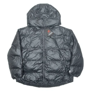 NEW BALANCE Relaxed Womens Puffer Coat Black Hooded XL - Picture 1 of 6