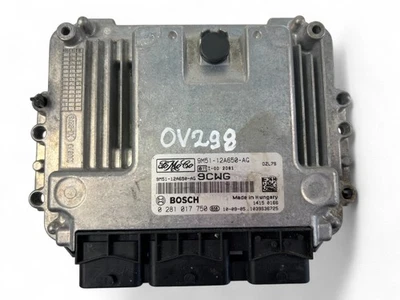 OV298 FORD Engine Control Unit ECU 9M51-12A650-AG 0281017750 - Image 1 of 4