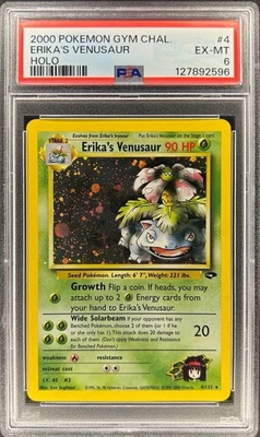 PSA 6 - ERIKA’S VENUSAUR - 4/132 - GYM CHALLENGE WOTC 2000 POKEMON HOLO - Image 1 of 3