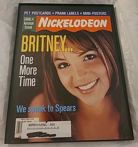 Britney Spears Nickelodeon Mag Cover Only 2000 Print Ad Framed 8.5x11 Wall Art - Bild 1 von 1