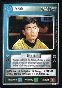 STAR TREK CCG TROUBLE WITH TRIBBLES RARE CARD LT. SULU - Foto 1 di 1