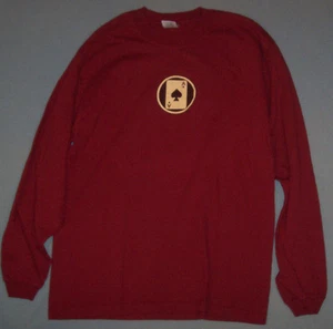 Circled Ace Card Red L/S T-Shirt M #M1219 - Picture 1 of 3