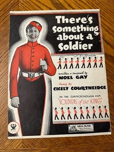 Partituras There's Something About a Soldier Cicely Courtneidge 1933 de colección - Imagen 1 de 6
