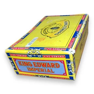 Vintage KING EDWARD Empty Imperial Cigar Box - Military 1995 - Picture 1 of 12