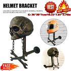 Skull Shape Helmet Stand Resin Hats Key Motorcycle Helmet Holder for Home Room