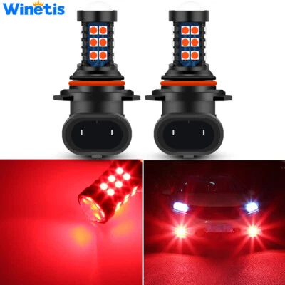 9006 LED Fog Light Bright Red Bulbs For 2003-2017 2018 Dodge RAM 1500 2500 3500 - Image 1 of 4