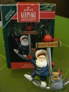 Hallmark Andenken Ornament 1991 Santa Matrose Skulptur von Ed Seale QX438-9 - Bild 1 von 8