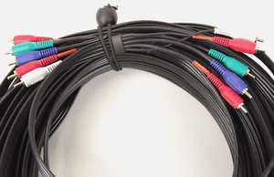 100' RGB + Stereo Audio/Video Schlange mit Cinch-Anschlüssen! Pro Qualität - Bild 1 von 4