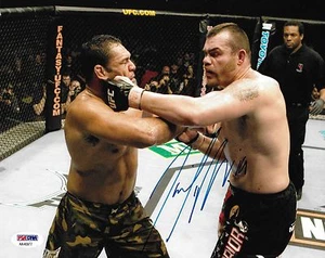 Tim Sylvia Signed UFC 81 8x10 Photo PSA/DNA COA v Antonio Rodrigo Nogueira Auto - Picture 1 of 22