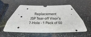 Replacement Tear Off Visor to fit JSP G-N-AF-VC50 (1 Pack of 50) 7 Hole - Picture 1 of 2