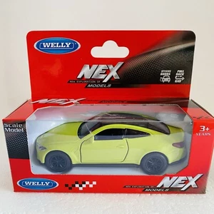 Welly 1:43 BMW M4 Lime Nex Series Free Postage - Picture 1 of 7