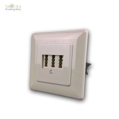 WORLD-TRADING-NET Telefondose, Unterputz, TAE NFN, beige, 1 Amts Leitung, Telefon Unterputzdose