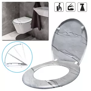 WC Sitz Marble Toilettendeckel Toilettensitz Klodeckel Deckel Komfort Hotel MDF - Bild 1 von 12