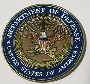 Deputy Secretary of Defense Intelligence blue flag custom coin - Picture 1 of 2