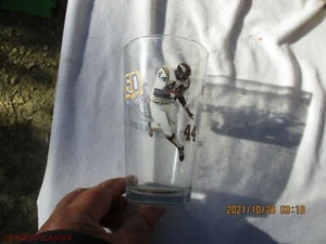 Miller Lite NFL MN Vikings 50 Years Of Greatness Beer Glass Chuck Foreman #44 - Picture 1 of 4
