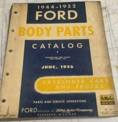 Каталог деталей кузова легковых и грузовых автомобилей Ford 1944-1952 годов выпуска - Изображение 1 из 4